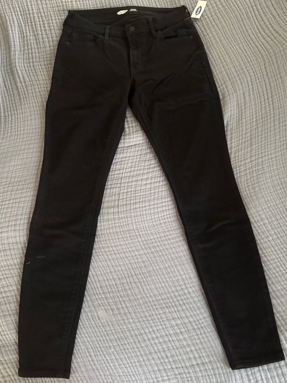 NWT Old Navy Rockstar Super Skinny Built-In Warm Black Jeans Size 4